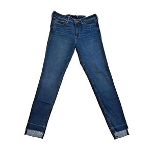 Hollister Jean Legging High Rise Women Size 7R W28 L30 Blue Medium Wash Denim